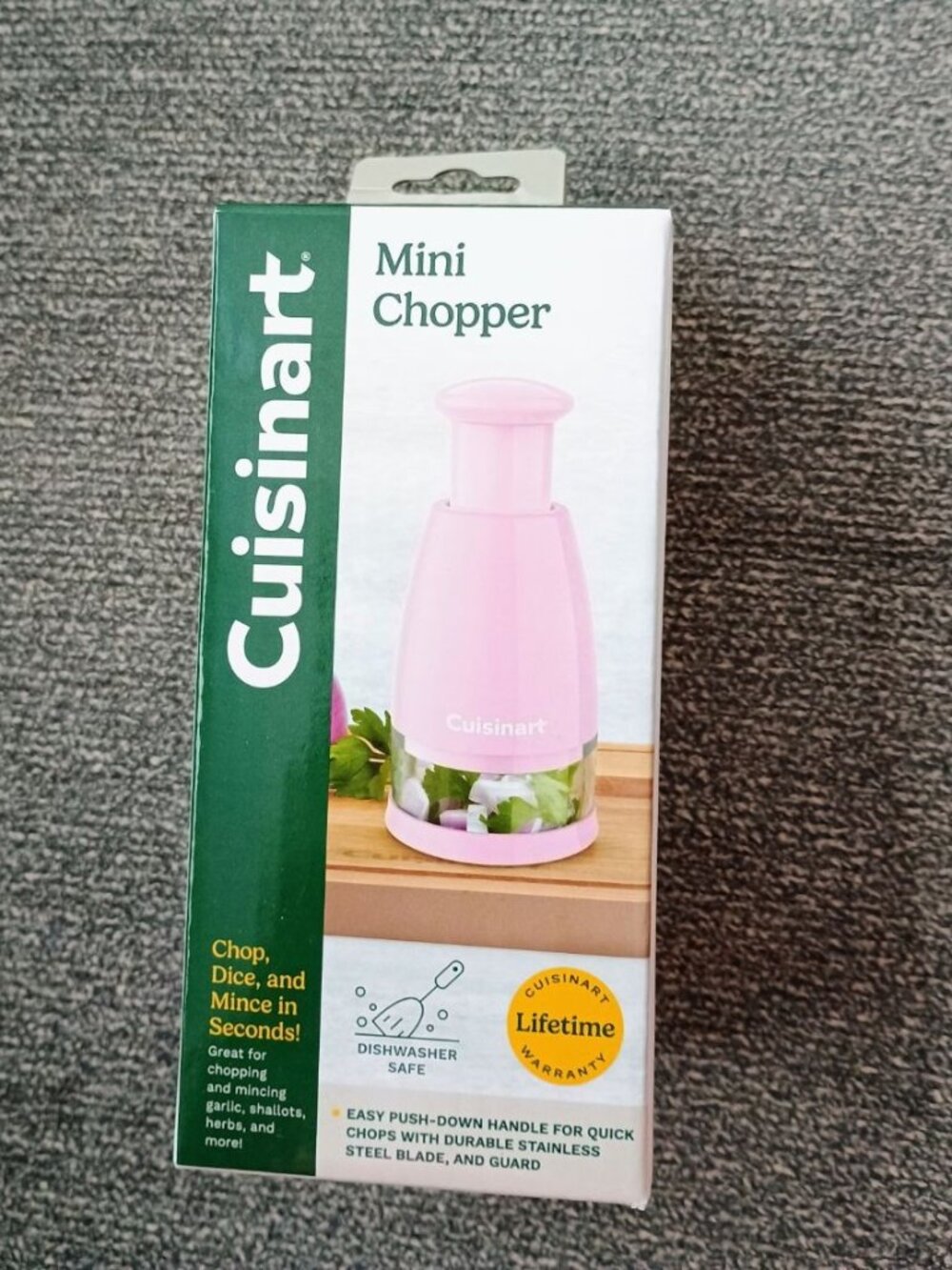 🩷BNIB CUISINART MINI CHOPPER PINK DICE & MINCE